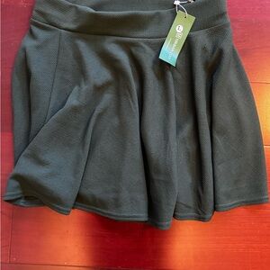 Women's Dark Green Circle Skirt